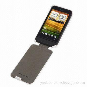 Lively Leather Case for HTC T238W, with Elegant Structure and Stitching